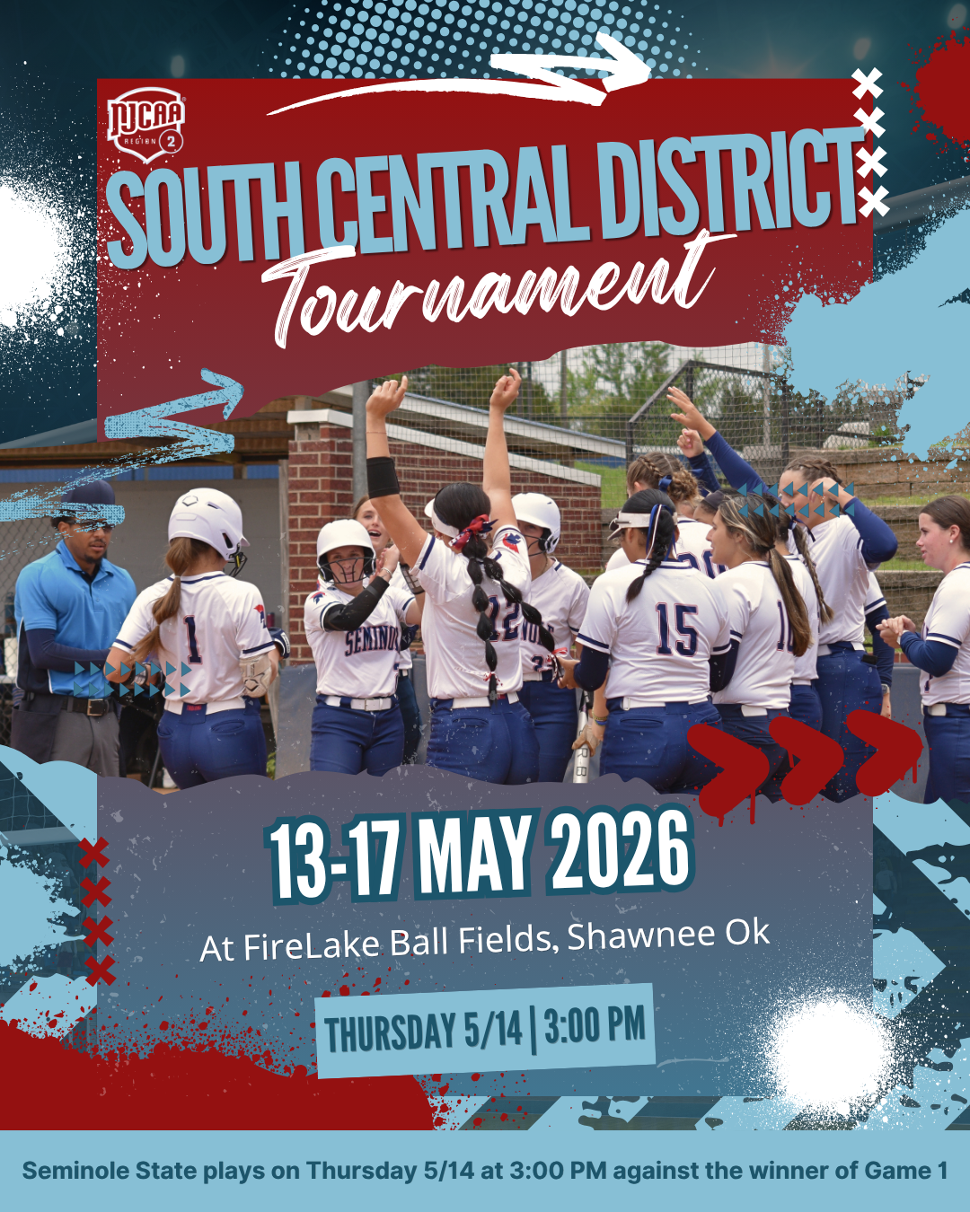 2026 NJCAA DI South Central District Tournament Bracket